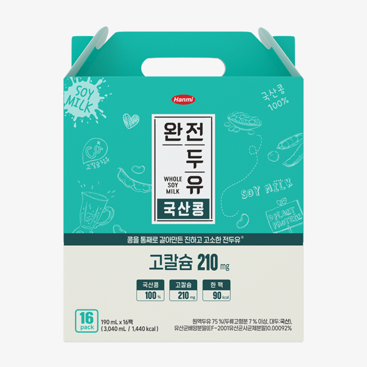 Whole Soymilk Korean soybean High Calcium 210mg